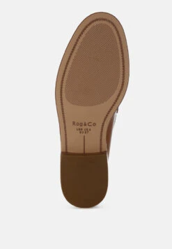 Yelena Real Leather Tassel Loafers -Her Shoe World YelenaRealLeatherTasselLoafersRCSH5387TAN 4