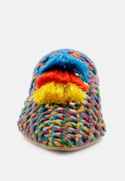 ZOOEY Colorful Woven Flat Mules -Her Shoe World ZOOEYColorfulWovenFlatMules RCSH 09 Multi 8