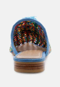ZOOEY Colorful Woven Flat Mules -Her Shoe World ZOOEYColorfulWovenFlatMules RCSH 09 Multi 9