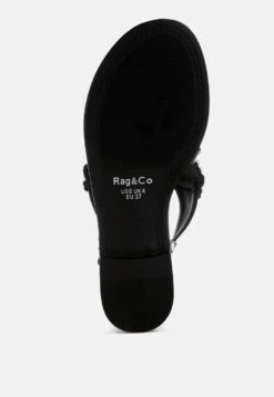 Zalata Pearl Studded Flats -Her Shoe World ZalataPearlStuddedFlatsRCSH5545BLACK 7