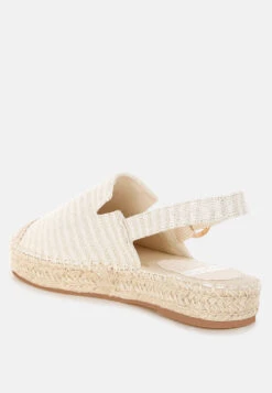 Zalli Canvas Espadrilles Sandals -Her Shoe World ZalliCanvasEspadrillesSandalsRCSH5556BEIGE 8