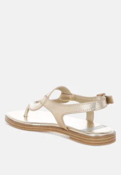 Zorad Metallic Genuine Leather Flats 8 Zorad Metallic Genuine Leather Flats -Her Shoe World Zorad Metallic Genuine Leather Flats RCSH5488 GOLD 1