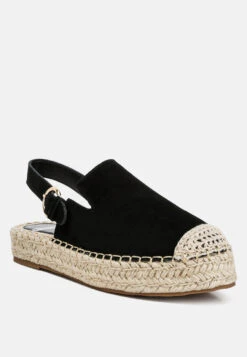 Affie Genuine Suede Slingback Strap Espadrilles 20 Affie Genuine Suede Slingback Strap Espadrilles -Her Shoe World affiesuedeslingbackstrapespadrilles RCSH4637 black 3