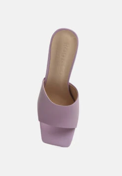 Audriana Lilac Textured Block Heel Sandals -Her Shoe World audrianatexturedblockheelsandals RCSH4170 lilac 5