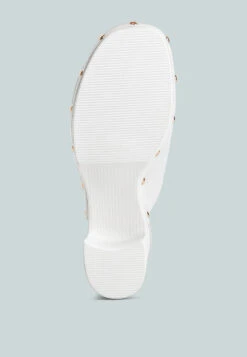 Benji Recycled Leather Clogs 23 Benji Recycled Leather Clogs -Her Shoe World benjirecycledleatherclogs RCSH4774R white 10