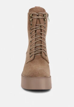 Carmac High Ankle Platform Boots In Tan 13 Carmac High Ankle Platform Boots In Tan -Her Shoe World carmachighankleplatformboots RCSH4338 tan 6