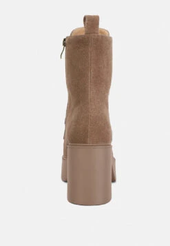 Carmac High Ankle Platform Boots In Tan 12 Carmac High Ankle Platform Boots In Tan -Her Shoe World carmachighankleplatformboots RCSH4338 tan 9