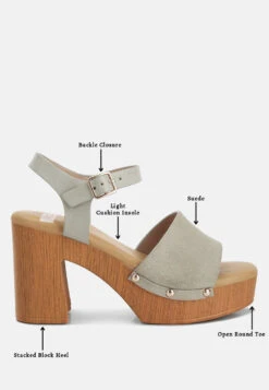 Daniela Genuine Suede Leather High Block Sandals 17 Daniela Genuine Suede Leather High Block Sandals -Her Shoe World danielasuedehighblocksandals RCSH4738 beige 10
