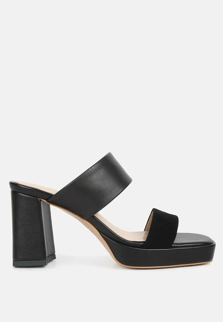 Eddlia Slip On Platform Sandals In Black 4 Eddlia Slip On Platform Sandals In Black - Image 2