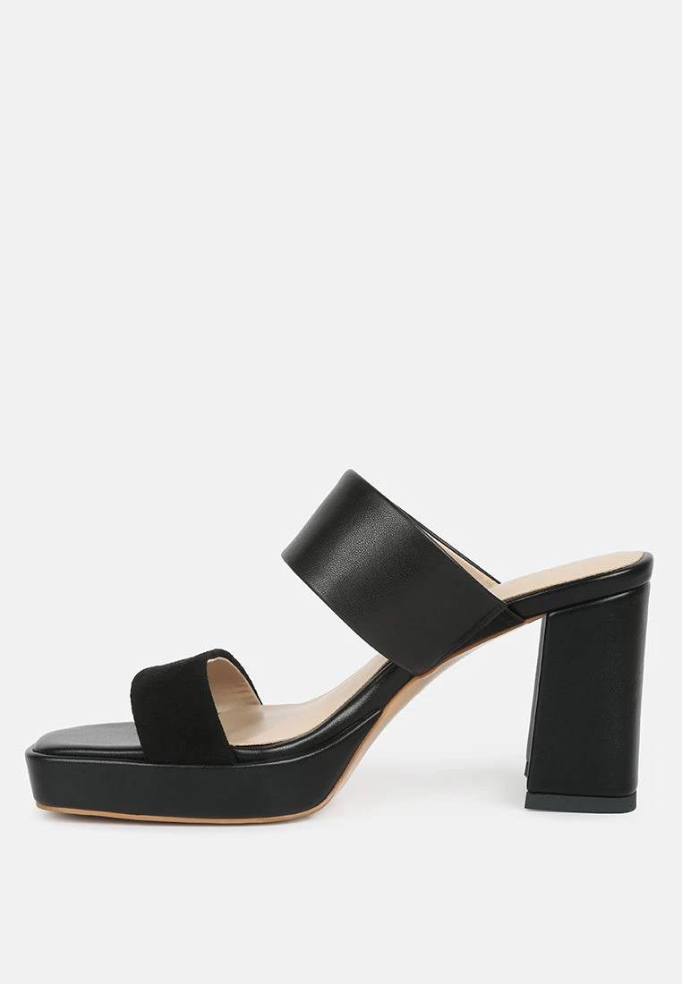 Eddlia Slip On Platform Sandals In Black 6 Eddlia Slip On Platform Sandals In Black - Image 4