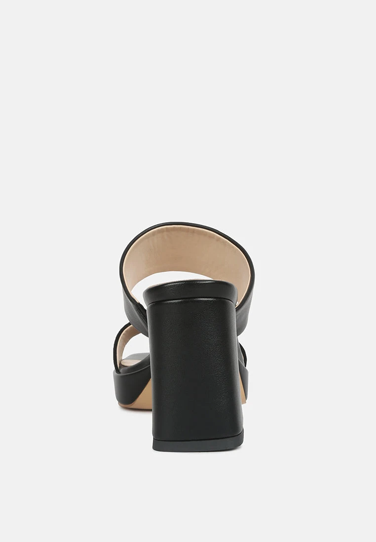 Eddlia Slip On Platform Sandals In Black 7 Eddlia Slip On Platform Sandals In Black - Image 5