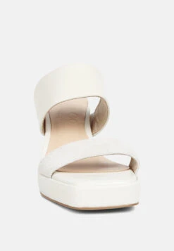 Eddlia Slip On Platform Sandals In Off White -Her Shoe World eddliasliponplatformsandals RCSH4244 offwhite 4