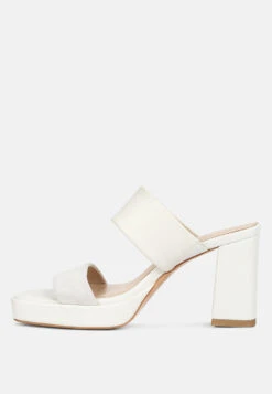 Eddlia Slip On Platform Sandals In Off White -Her Shoe World eddliasliponplatformsandals RCSH4244 offwhite 5