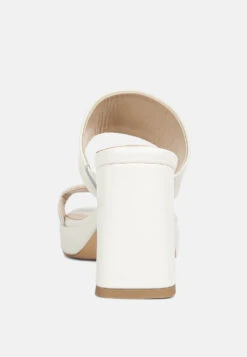 Eddlia Slip On Platform Sandals In Off White -Her Shoe World eddliasliponplatformsandals RCSH4244 offwhite 7