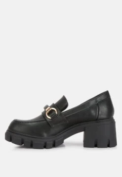 Evangeline Chunky Platform Loafers In Black 12 Evangeline Chunky Platform Loafers In Black -Her Shoe World evangelinechunkyplatformloafers RCSH4262 black 4