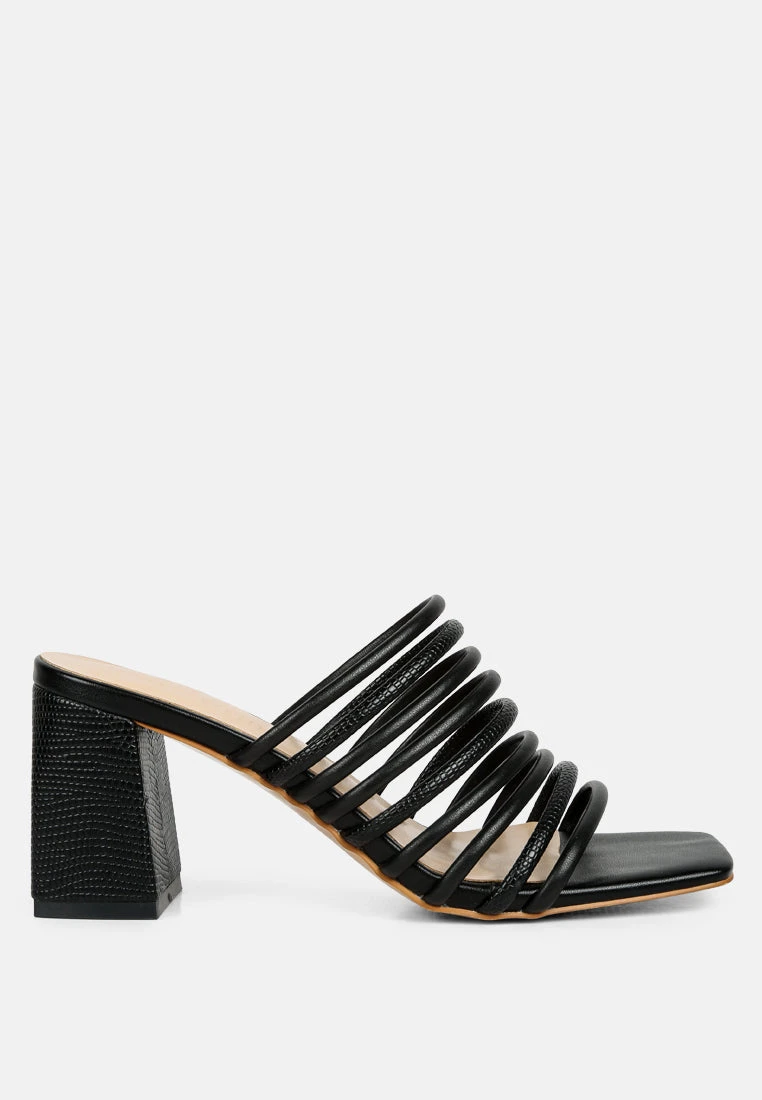 Fairleigh Black Strappy Slip On Sandals 4 Fairleigh Black Strappy Slip On Sandals - Image 2