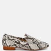 JULIA Snake Skin Textured Loafers