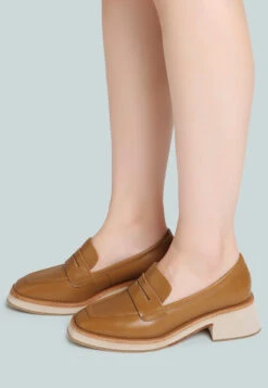 MOORE Lead Lady Loafers In Tan -Her Shoe World mooreleadladyloafers RCSH2376 tan
