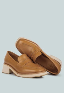 MOORE Lead Lady Loafers In Tan -Her Shoe World mooreleadladyloafers RCSH2376 tan 11