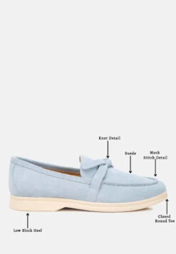 Nautica Genuine Suede Knot Detailed Loafers 35 Nautica Genuine Suede Knot Detailed Loafers -Her Shoe World nauticasuedeknotdetailedloafers RCSH4827 babyblue 10