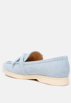 Nautica Genuine Suede Knot Detailed Loafers 32 Nautica Genuine Suede Knot Detailed Loafers -Her Shoe World nauticasuedeknotdetailedloafers RCSH4827 babyblue 6