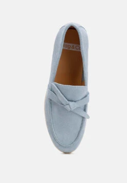 Nautica Genuine Suede Knot Detailed Loafers 33 Nautica Genuine Suede Knot Detailed Loafers -Her Shoe World nauticasuedeknotdetailedloafers RCSH4827 babyblue 8