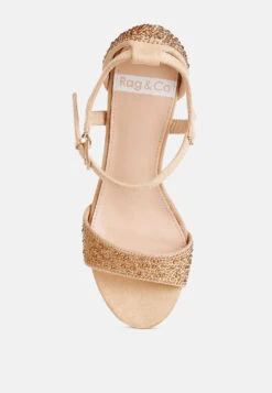 Navoli Rhinestones Embellished Sandals -Her Shoe World navoli rhinestones embellished sandals RCSH4810 beige 9