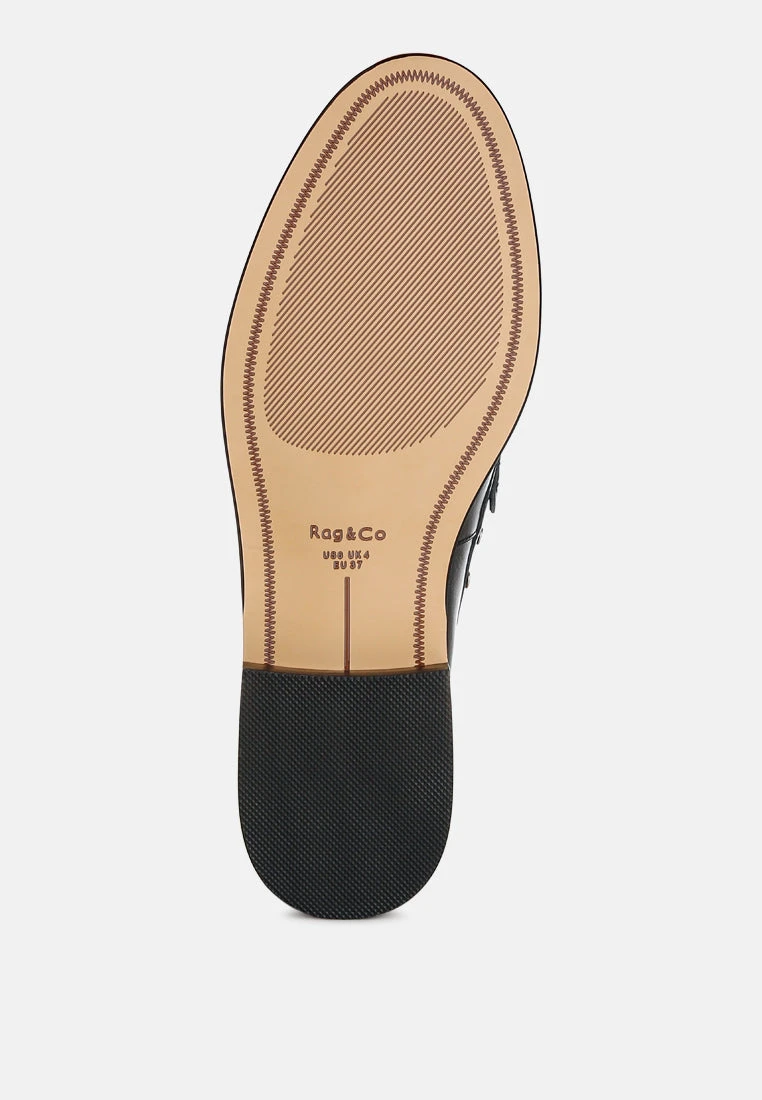 Oglavia Studs Embellished Leather Loafers 13 Oglavia Studs Embellished Leather Loafers - Image 11