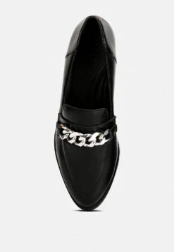 POLA Black Leather Horsebit Loafers -Her Shoe World polaleatherhorsebitloafers RCSH2233 black 1