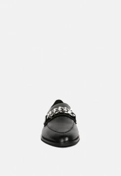 POLA Black Leather Horsebit Loafers -Her Shoe World polaleatherhorsebitloafers RCSH2233 black 6