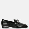 POLA Black Leather Horsebit Loafers -Her Shoe World polaleatherhorsebitloafers RCSH2233 black 8