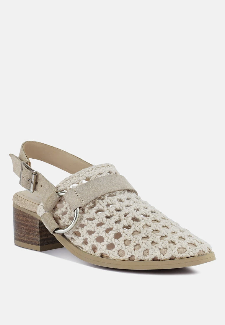 ROSALIE Off White Block Heeled Sandal 3 ROSALIE Off White Block Heeled Sandal