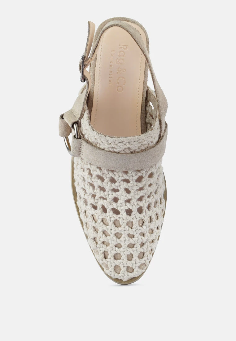 ROSALIE Off White Block Heeled Sandal 8 ROSALIE Off White Block Heeled Sandal - Image 6