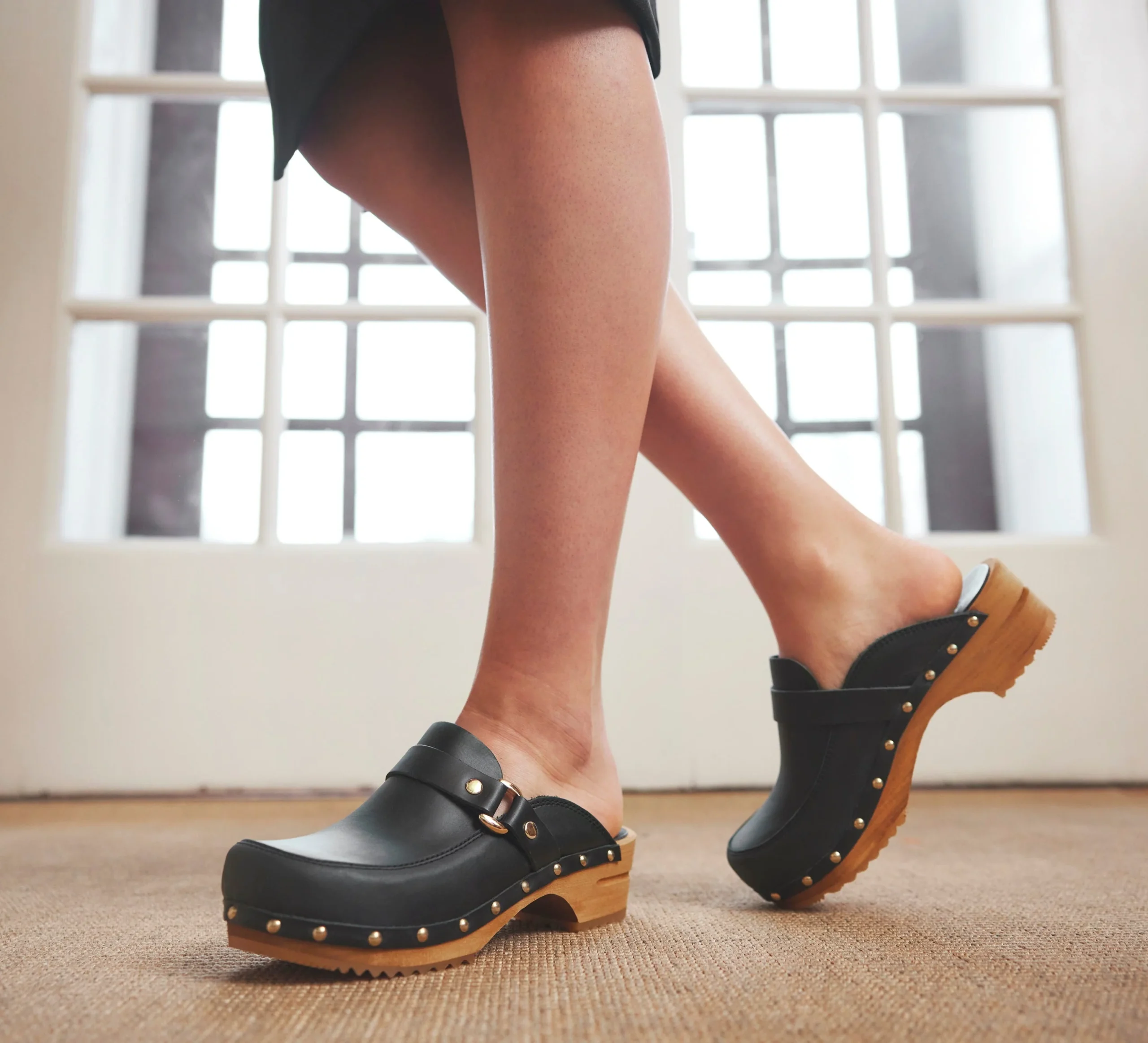 Her Shoe World -Her Shoe World sanita lillen women s wood clog in black open back clog 1143842012 scaled