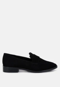 Her Shoe World -Her Shoe World zofiasuedepennyloafers RCSH2226 black 2