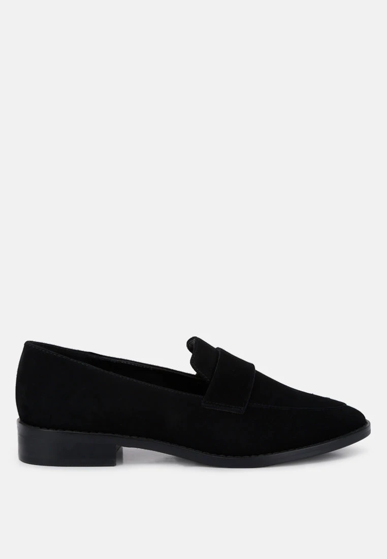 ZOFIA Black Suede Penny Loafers 4 ZOFIA Black Suede Penny Loafers - Image 2