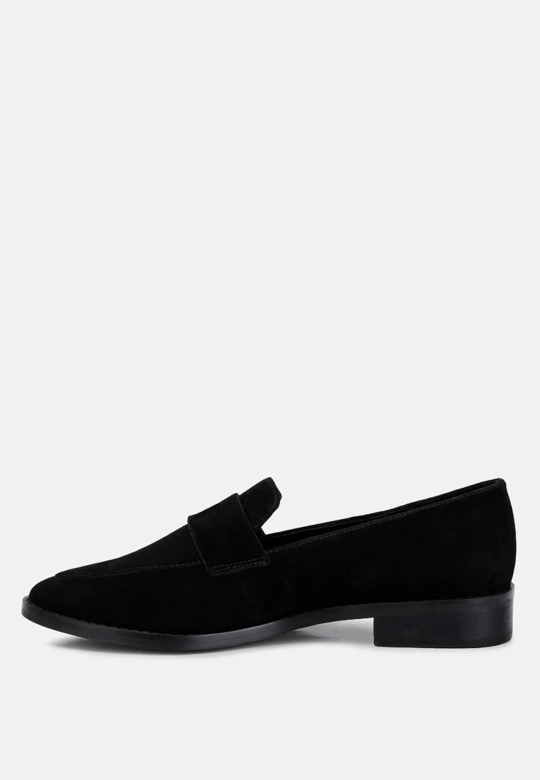 ZOFIA Black Suede Penny Loafers 6 ZOFIA Black Suede Penny Loafers - Image 4